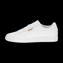 New Sneakers bianche da donna con logo oro Smash 3.0 L Donna Sneakers|Sneakers Sport