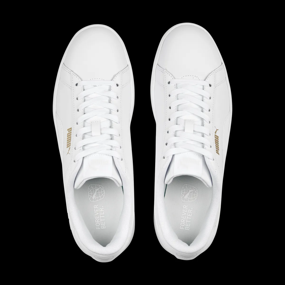 New Sneakers bianche da donna con logo oro Smash 3.0 L Donna Sneakers|Sneakers Sport