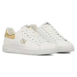 Best Sneakers bianche da Donna con inserti oro Donna Sneakers Donna