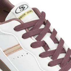 Discount Sneakers bianche da Donna con dettagli rosa Donna Sneakers Donna