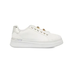 Sale Sneakers bianche da Donna con dettagli oro e argento Donna Sneakers Donna