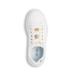 Sale Sneakers bianche da Donna con dettagli oro e argento Donna Sneakers Donna