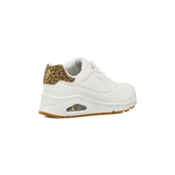 Discount Sneakers bianche da Donna Uno con dettagli animalier Donna Sneakers|Scarpe Sportive