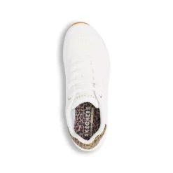 Discount Sneakers bianche da Donna Uno con dettagli animalier Donna Sneakers|Scarpe Sportive