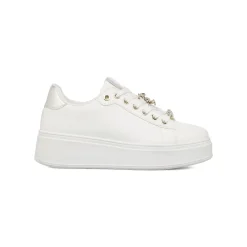 Hot Sneakers bianche da Donna con dettagli gioiello Donna Sneakers Donna