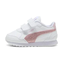 Sale Sneakers bianche da primi passi Bambina con dettagli rosa glitter Bambino Scarpe Sportive Da Bambino|Scarpe Sportive