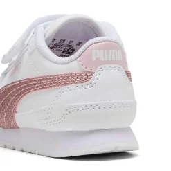 Sale Sneakers bianche da primi passi Bambina con dettagli rosa glitter Bambino Scarpe Sportive Da Bambino|Scarpe Sportive