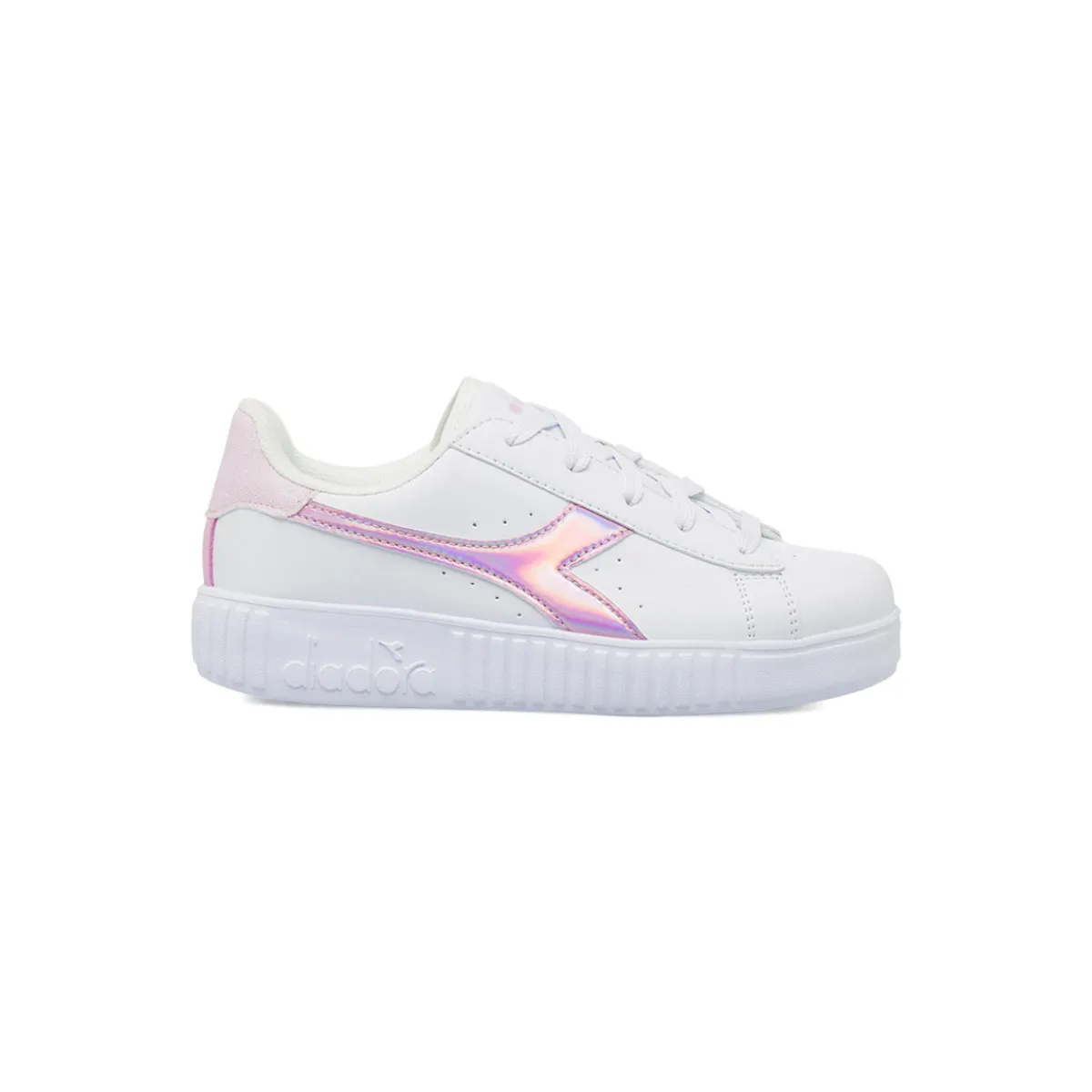 Best Sneakers bianche da Ragazza con logo rosa iridescente Bambino Scarpe Sportive Da Bambino|Sneakers Sportive Bambina