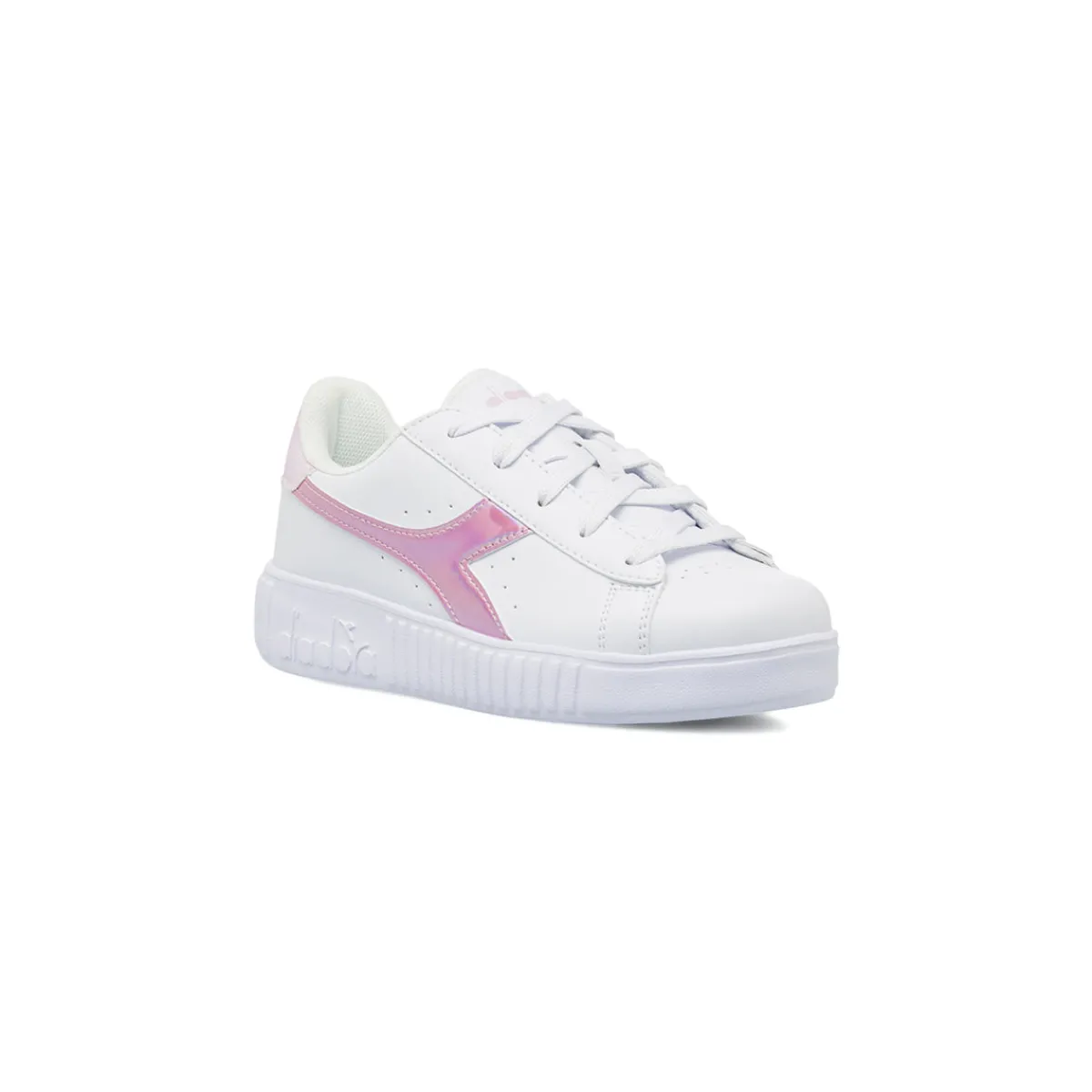 Best Sneakers bianche da Ragazza con logo rosa iridescente Bambino Scarpe Sportive Da Bambino|Sneakers Sportive Bambina
