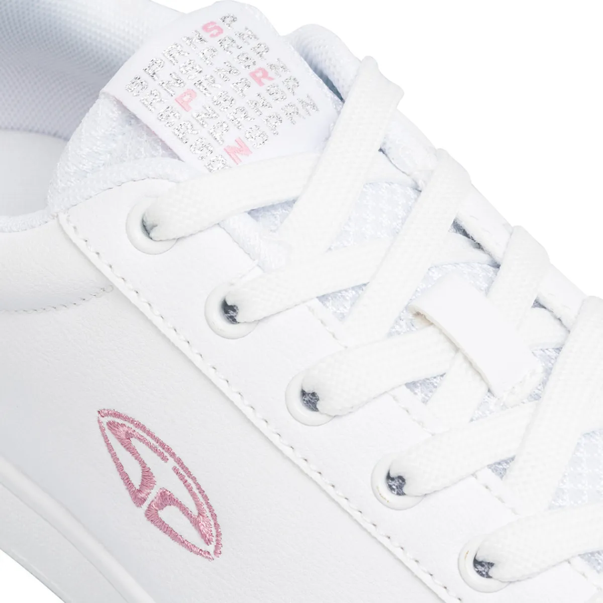 New Sneakers bianche da ragazza con dettagli rosa Donna/Bambino Sneakers Sportive Bambina|Scarpe Ragazza