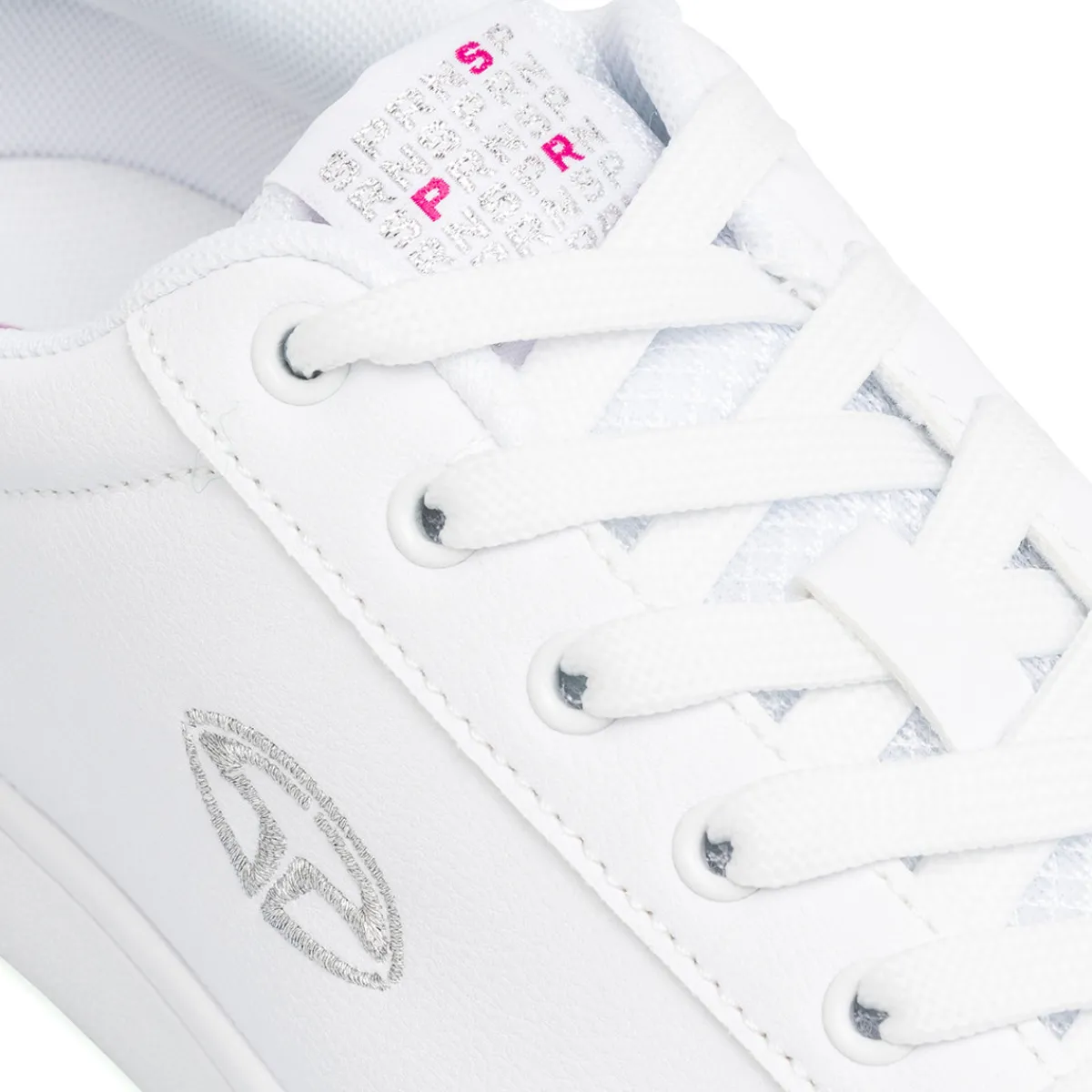 Sale Sneakers bianche da ragazza con dettagli argento Donna/Bambino Sneakers Sportive Bambina|Scarpe Ragazza