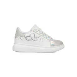 New Sneakers bianche da ragazza con dettagli glitter Bambino Sneakers Bambina