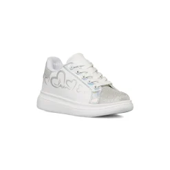 New Sneakers bianche da ragazza con dettagli glitter Bambino Sneakers Bambina
