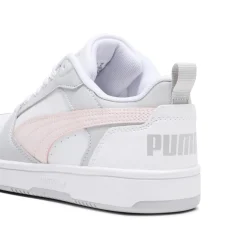 Sneakers bianche da ragazza con dettagli grigi e rosa e logo Rebound V6 Donna/Bambino Sneakers Sportive Bambina|Scarpe Ragazza