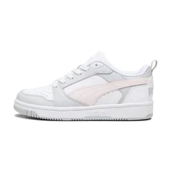 Sneakers bianche da ragazza con dettagli grigi e rosa e logo Rebound V6 Donna/Bambino Sneakers Sportive Bambina|Scarpe Ragazza