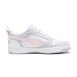 Sneakers bianche da ragazza con dettagli grigi e rosa e logo Rebound V6 Donna/Bambino Sneakers Sportive Bambina|Scarpe Ragazza