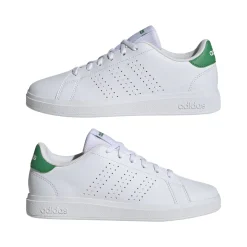 Sneakers bianche da ragazza con dettaglio verde Advantage 2.0 Donna/Bambino Sneakers Sportive Bambina|Sneakers Sport