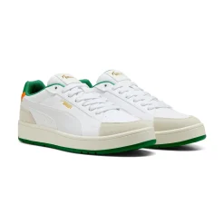Sneakers bianche da Uomo con dettagli verde e arancio Court Classico Uomo Sneakers Sport Uomo|Scarpe Sportive
