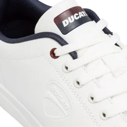 Discount Sneakers bianche da uomo con dettagli blu e logo Slick Uomo Sneakers|Scarpe Sportive