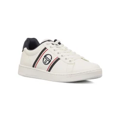 Online Sneakers bianche da uomo con logo blu a contrasto Uomo Sneakers Sport Uomo|Scarpe Sportive
