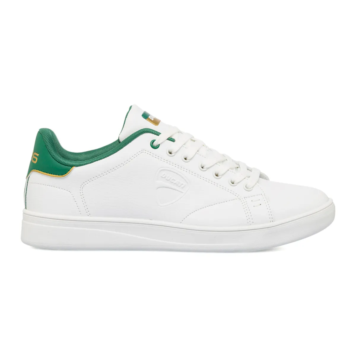 Discount Sneakers bianche da uomo con dettagli verde e logo Slick Uomo Sneakers|Scarpe Sportive