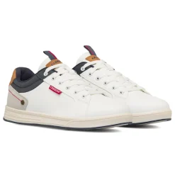 New Sneakers bianche da Uomo con inserti effetto scamosciato Uomo Sneakers Uomo