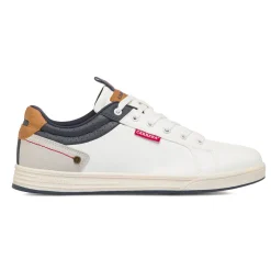 New Sneakers bianche da Uomo con inserti effetto scamosciato Uomo Sneakers Uomo