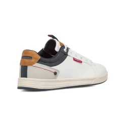 New Sneakers bianche da Uomo con inserti effetto scamosciato Uomo Sneakers Uomo