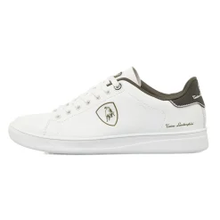 Outlet Sneakers bianche da Uomo con dettaglio verde Uomo Sneakers|Scarpe Sportive