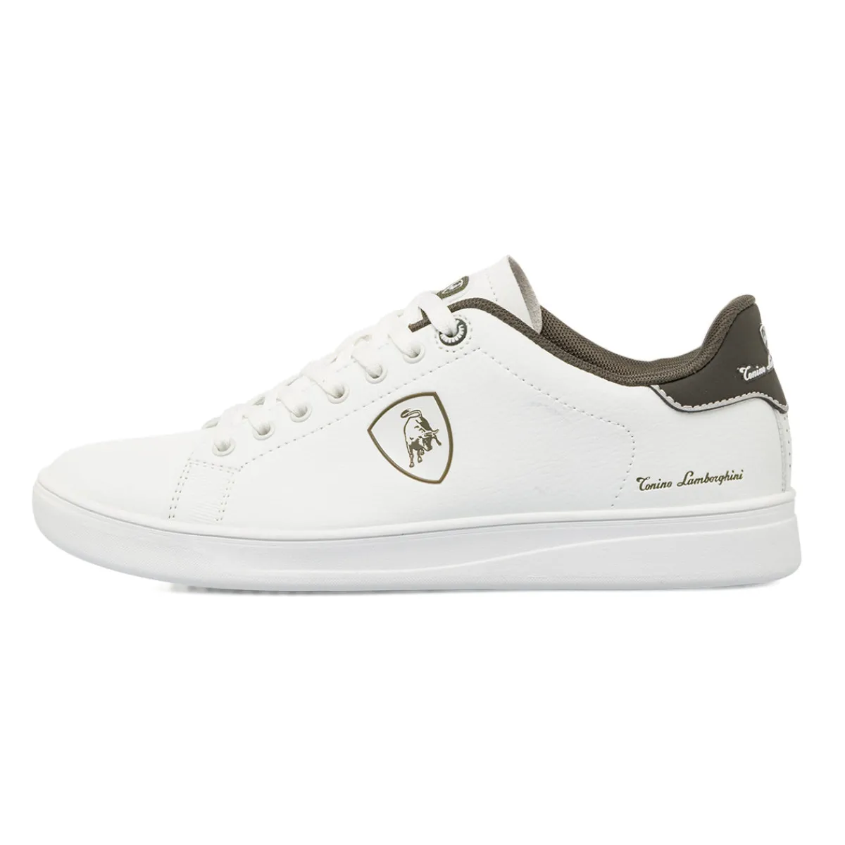 Outlet Sneakers bianche da Uomo con dettaglio verde Uomo Sneakers|Scarpe Sportive