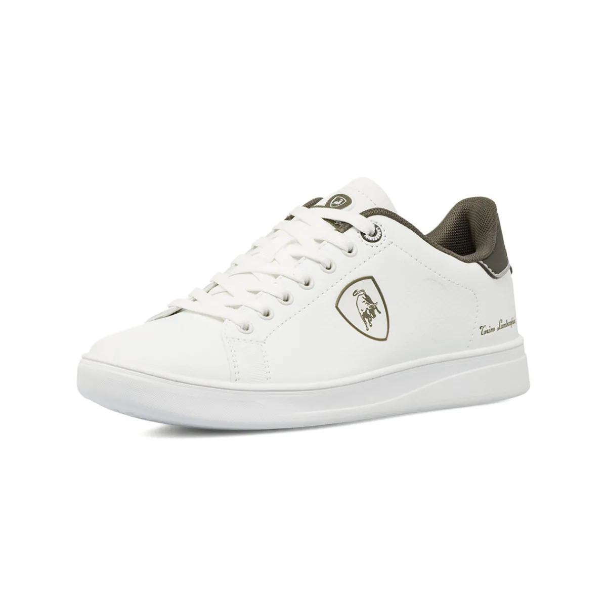 Outlet Sneakers bianche da Uomo con dettaglio verde Uomo Sneakers|Scarpe Sportive