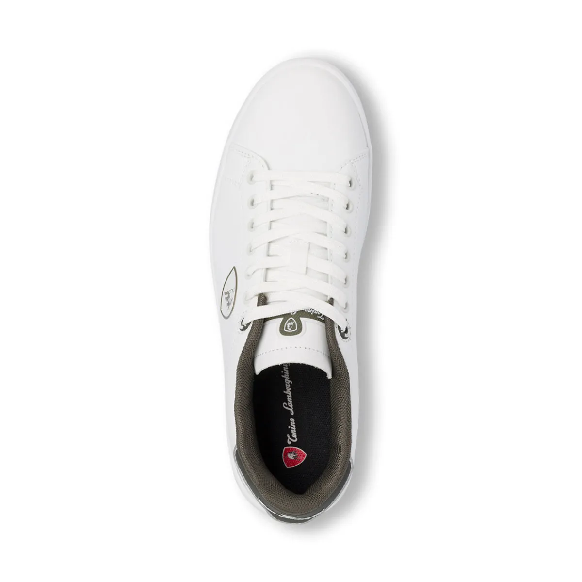 Outlet Sneakers bianche da Uomo con dettaglio verde Uomo Sneakers|Scarpe Sportive