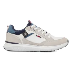Online Sneakers bianche e beige da Uomo con inserti effetto scamosciato Uomo Sneakers Uomo