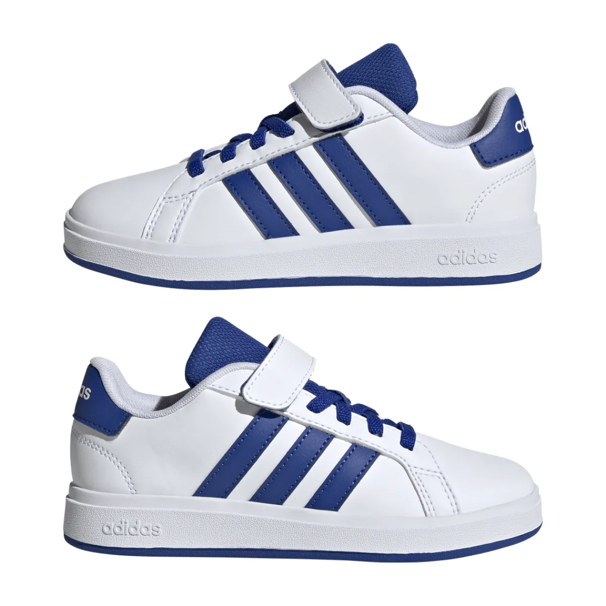 Sneakers bianche e blu da Ragazzo GRAND COURT 00s EL C Bambino Scarpe Sportive Da Bambino|Sneakers Sportive Bambino