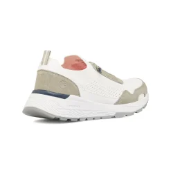 Sale Sneakers bianche e grigie da Uomo con lacci elastici Uomo Sneakers Uomo