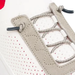 Sale Sneakers bianche e grigie da Uomo con lacci elastici Uomo Sneakers Uomo