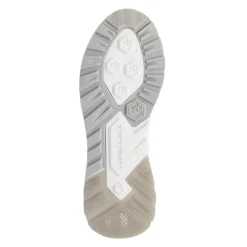 Sale Sneakers bianche e grigie da Uomo con lacci elastici Uomo Sneakers Uomo