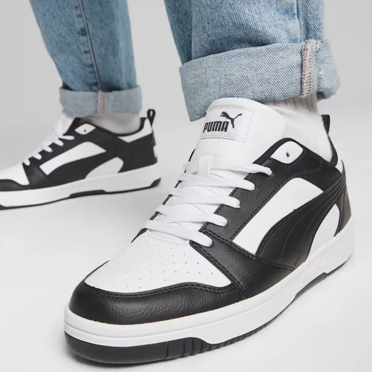 Sale Sneakers bianche e nere da uomo Rebound v6 Uomo Sneakers|Sneakers Sport Uomo