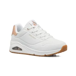 Sale Sneakers bianche e oro da donna con suola ad aria Uno - Golden Air Donna Sneakers|Scarpe Sportive