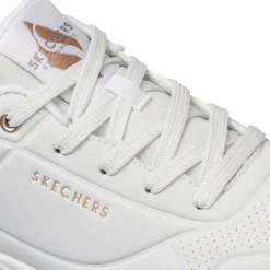 Sale Sneakers bianche e oro da donna con suola ad aria Uno - Golden Air Donna Sneakers|Scarpe Sportive