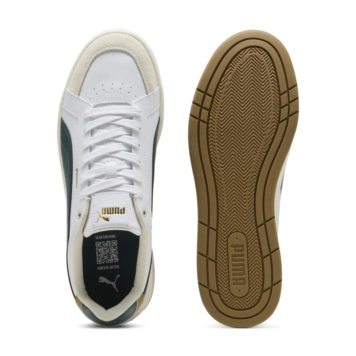 Online Sneakers bianche e verde scuro da Uomo Court Classico Uomo Sneakers|Scarpe Sportive