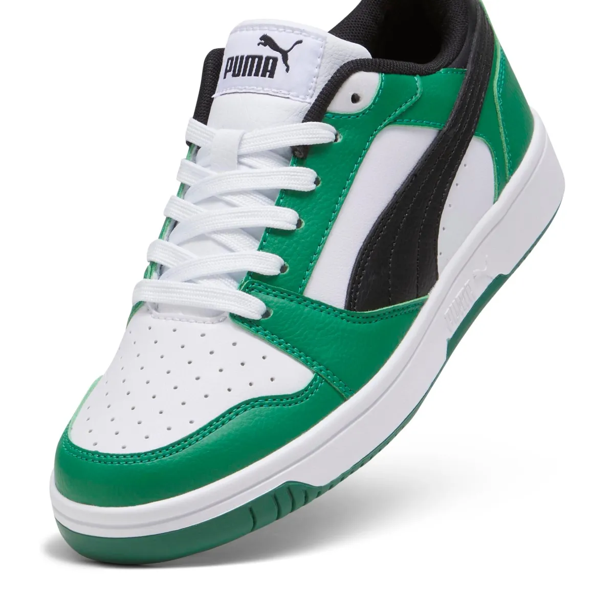 Hot Sneakers bianche, verdi e nere da ragazzo Rebound V6 Lo Jr Donna/Bambino Sneakers Sportive Bambino|Scarpe Ragazzo