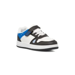 Clearance Sneakers bianco da ragazzo con dettagli nero e blu Bambino Sneakers Bambino|Scarpe Ragazzo