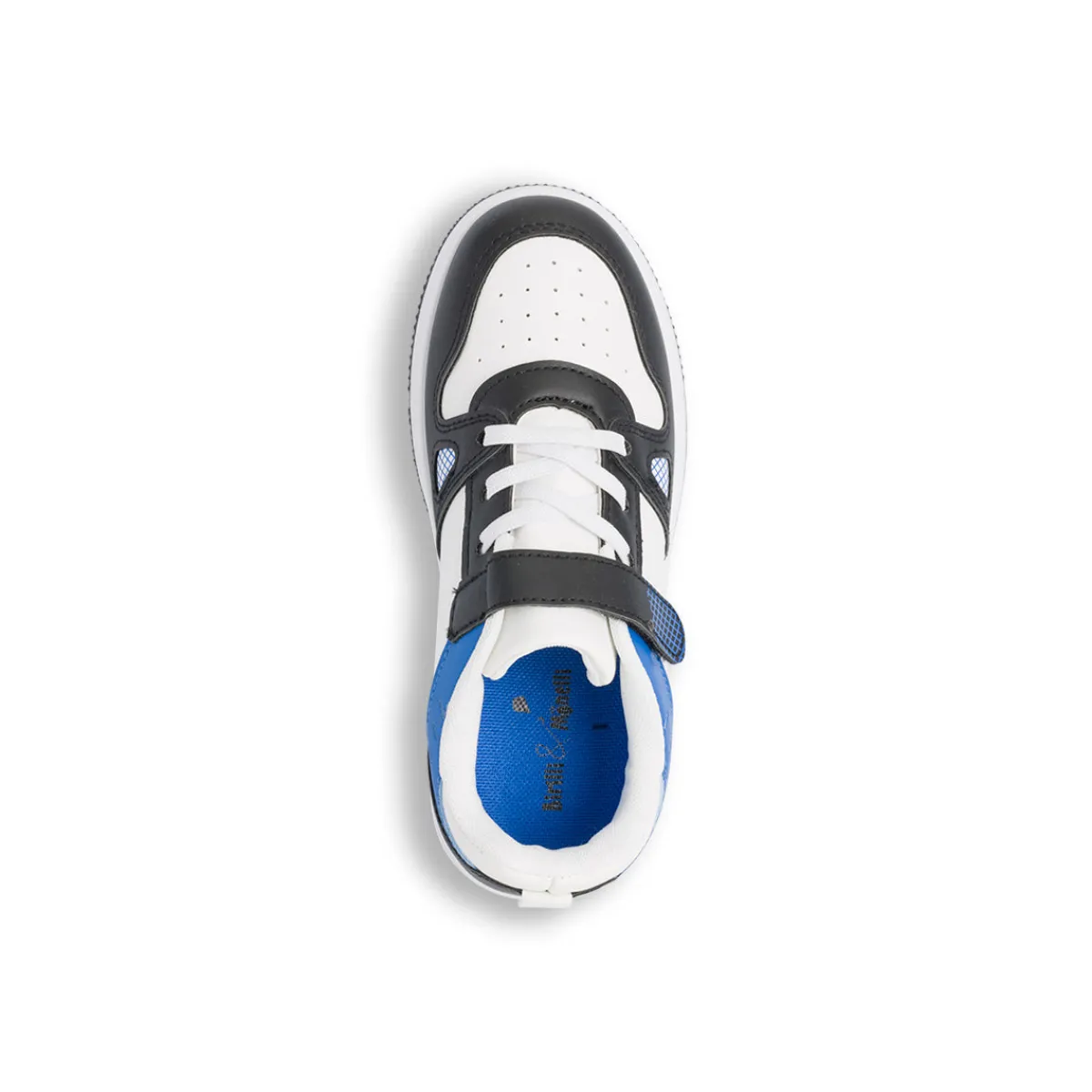 Clearance Sneakers bianco da ragazzo con dettagli nero e blu Bambino Sneakers Bambino|Scarpe Ragazzo