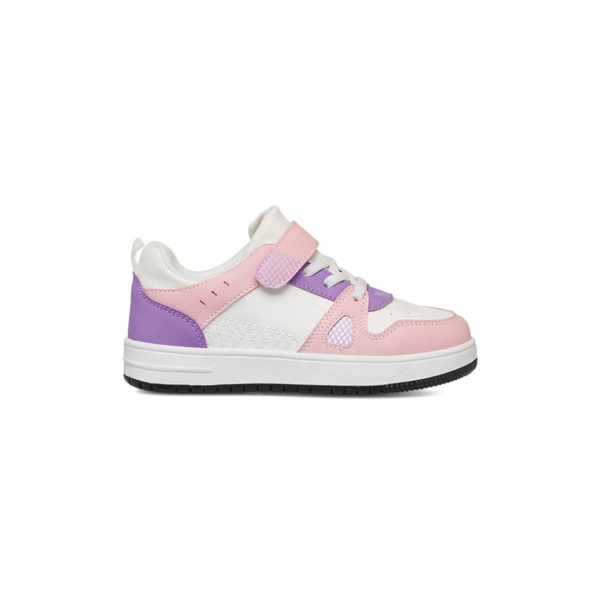 Sale Sneakers bianco da ragazza con dettagli rosa e lilla Bambino Sneakers Bambina|Scarpe Ragazza