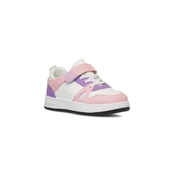 Sale Sneakers bianco da ragazza con dettagli rosa e lilla Bambino Sneakers Bambina|Scarpe Ragazza
