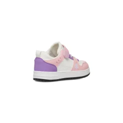 Sale Sneakers bianco da ragazza con dettagli rosa e lilla Bambino Sneakers Bambina|Scarpe Ragazza