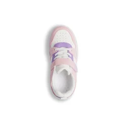 Sale Sneakers bianco da ragazza con dettagli rosa e lilla Bambino Sneakers Bambina|Scarpe Ragazza