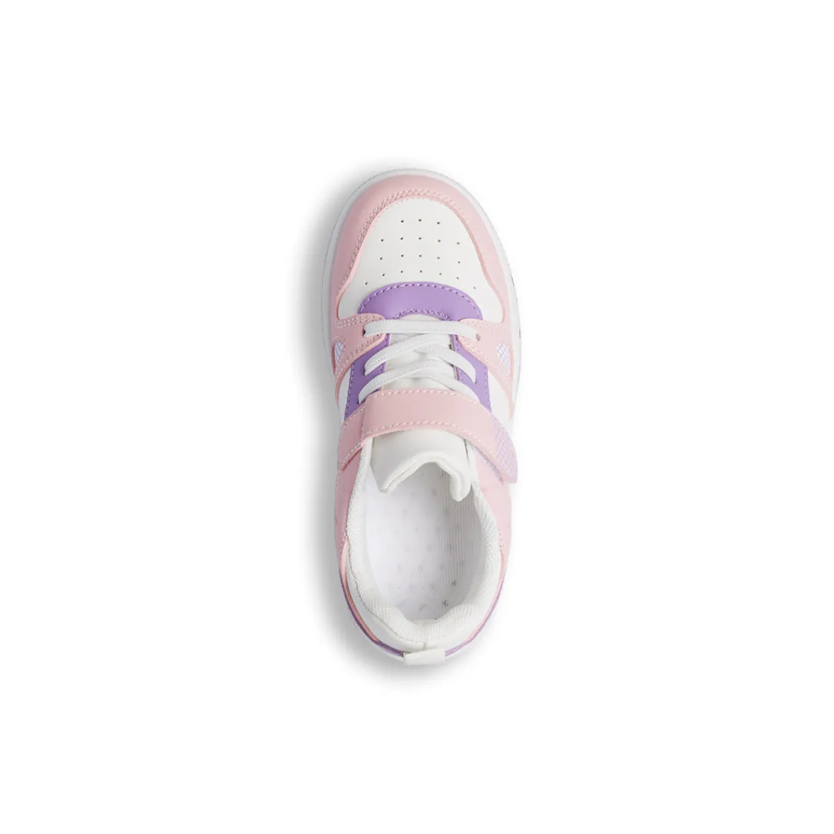Sale Sneakers bianco da ragazza con dettagli rosa e lilla Bambino Sneakers Bambina|Scarpe Ragazza