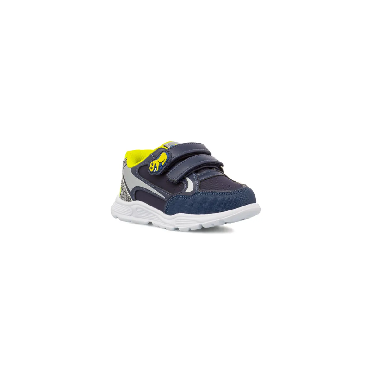 Sale Sneakers blu da Bambino con Dinosauro e dettagli gialli Bambino Sneakers Bambino|Scarpe Con Strappo Bambino
